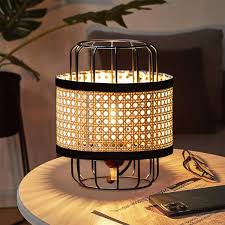 	Hand Crafted Rattan Table Lamp